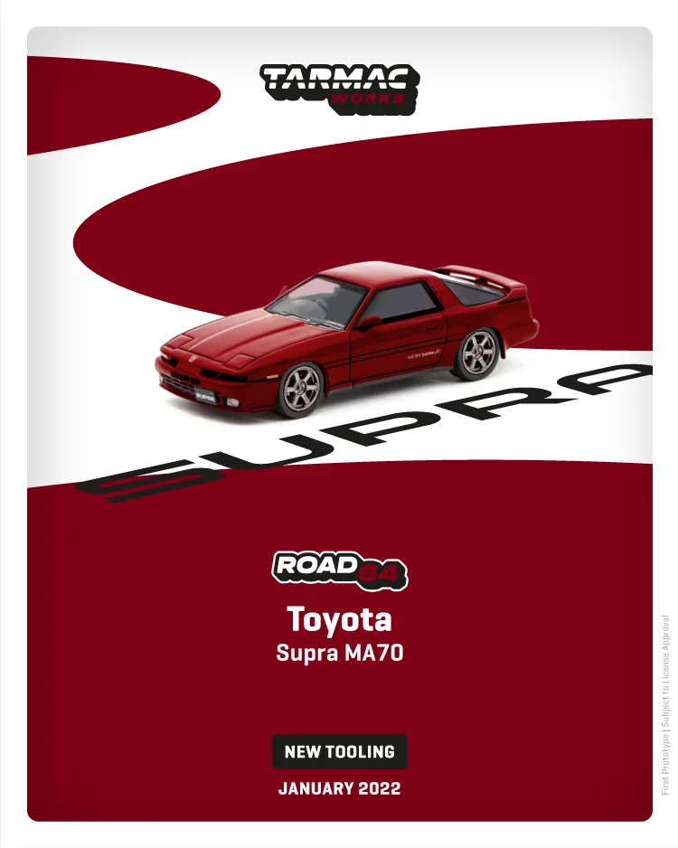 

Tarmac Works 1:64 Supra MA70 Red Die-Cast Car Model Collection Miniature