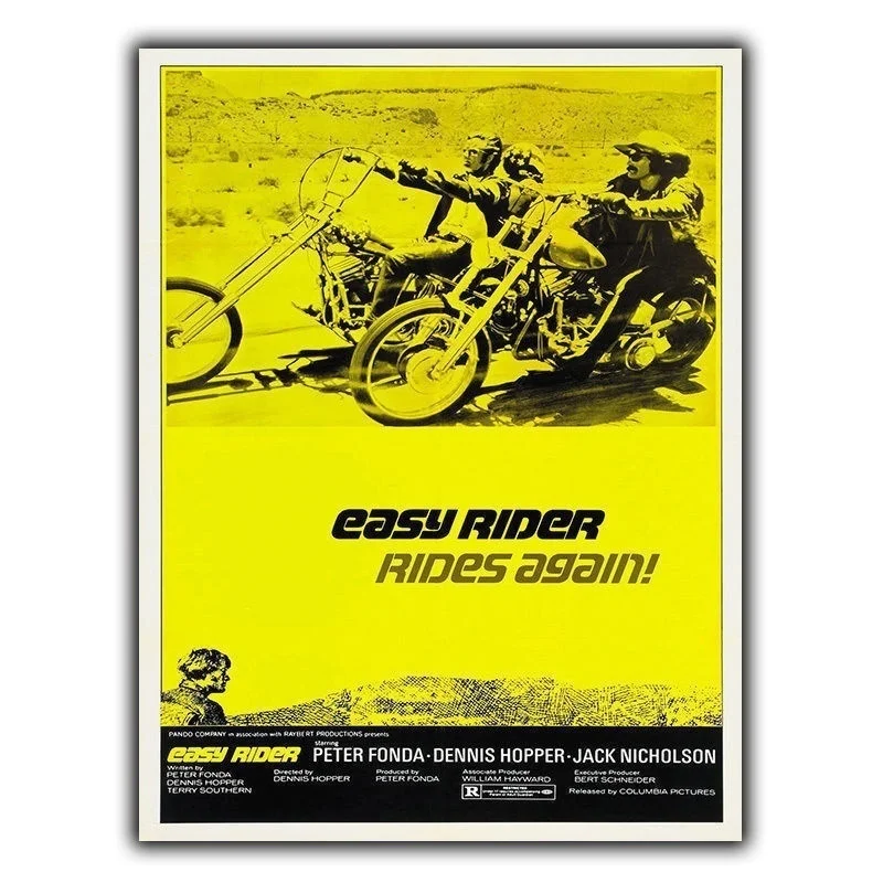 

EASY RIDER 1969 - METAL SIGN WALL PLAQUE Retro Film Movie Advert Poster
