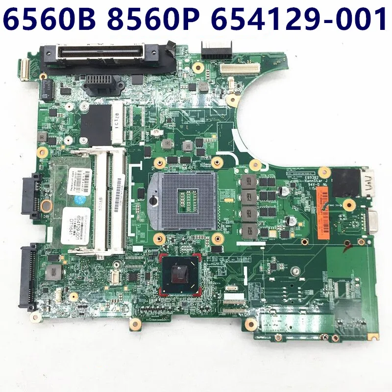 654129-001 654129-501 654129-601 High Quality Mainboard For HP Probook 6560B 8560P 8560W Laptop Motherboard HM65 100% Tested OK