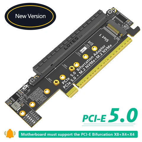 IRhasta Адаптер PCIE5.0 для двух NVMe + PCIE X16