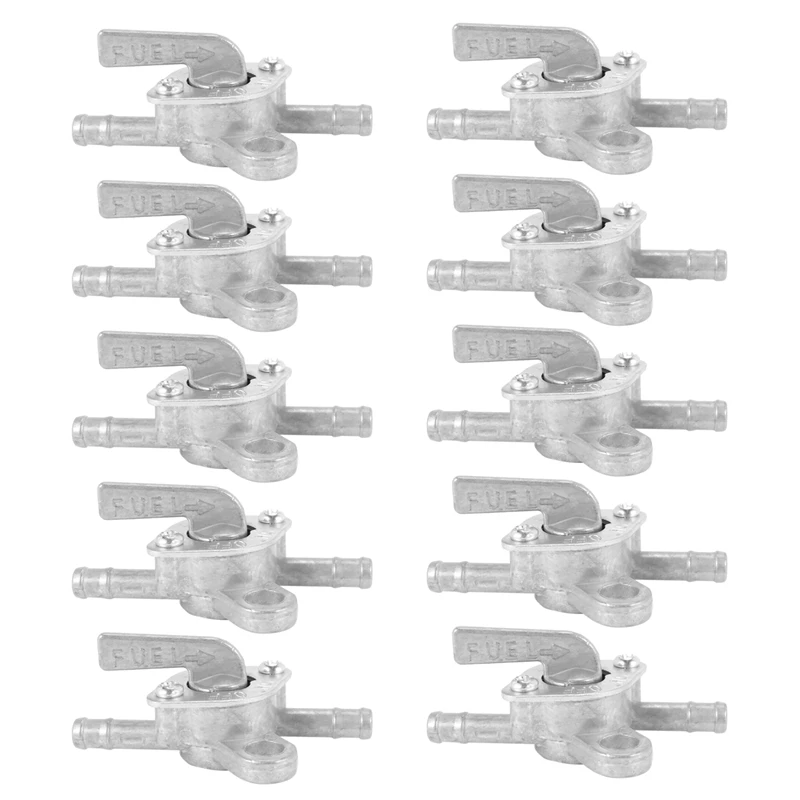 

10X Fuel Tap Universal 6mm for Moped, Scooter, Motorcycle and Quad with Closing Function