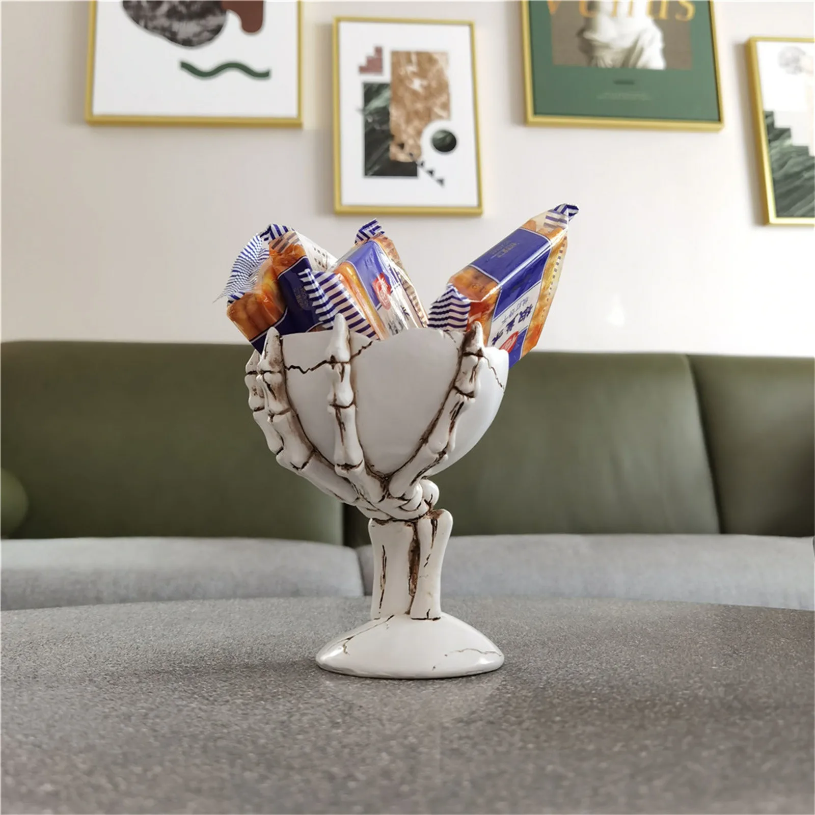 

Ornaments Hand Halloween Desktop Candy Tray Storage Decoration Home Decor
