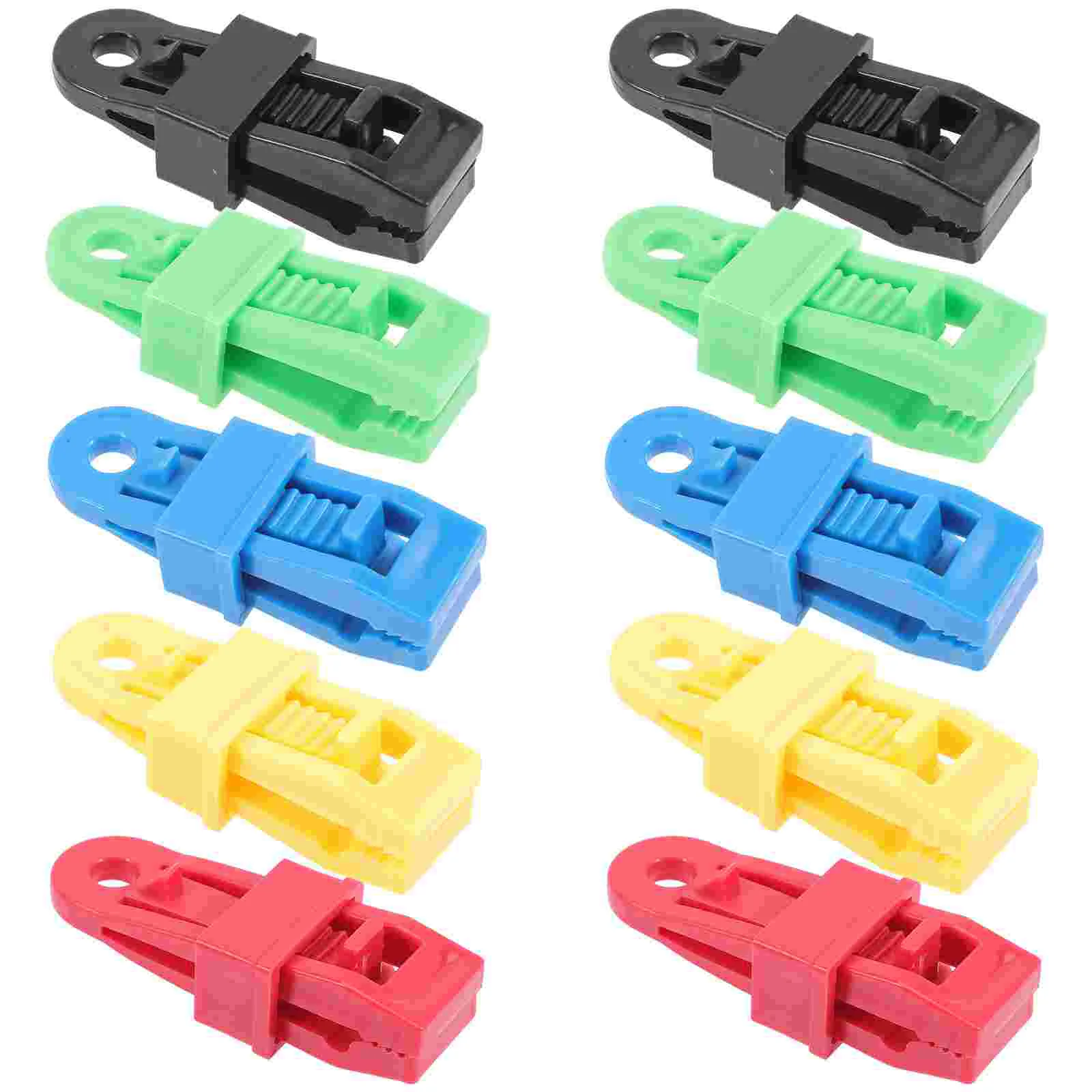 

10 Pcs Tent Clip Canopy Clamps Camping Practical Fasteners Hiking Clips Outdoor Awning Canopy Heavy Duty Windproof