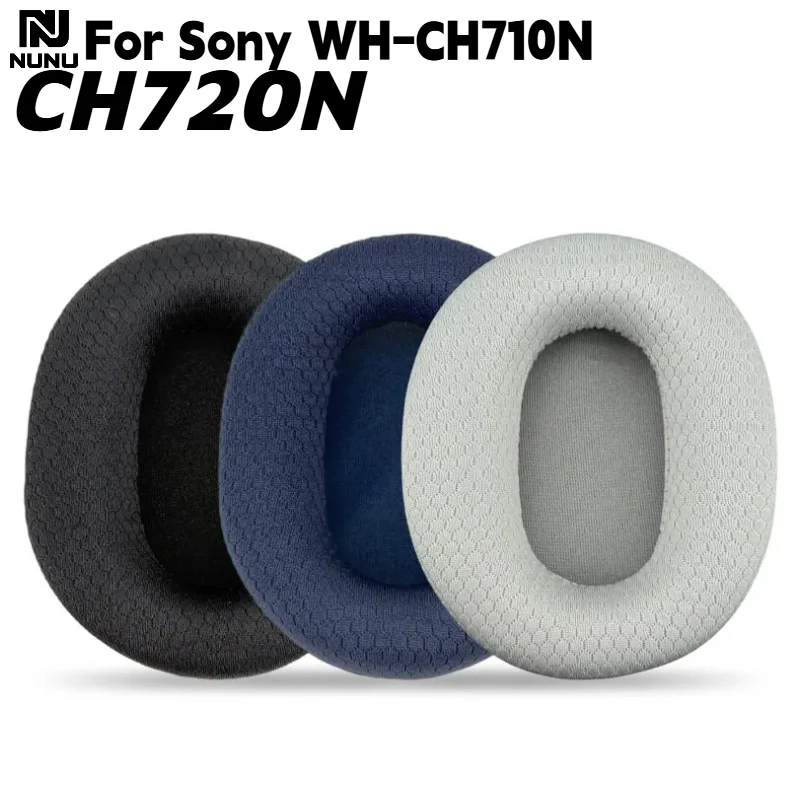 Фото Сменные дышащие амбушюры NUNU для наушников Sony WH-CH710N CH720N, не оставляющие следов на коже, запчасти для ремонта №1
