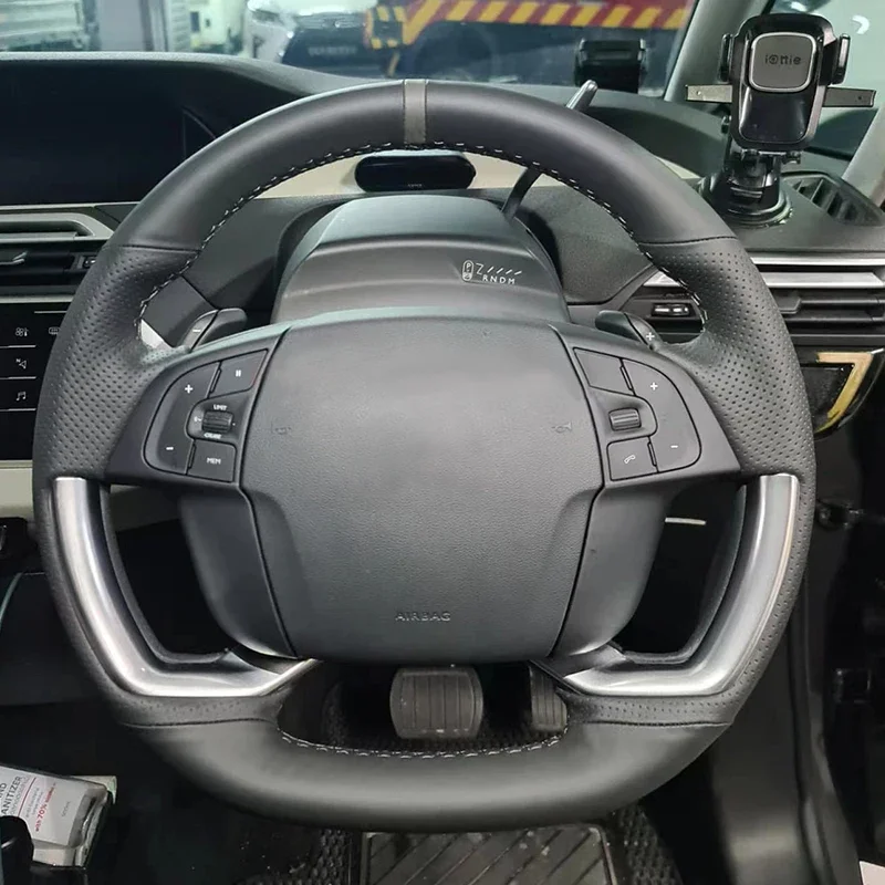 

LS Авто оплетка на рулевое колесо крышка обертка для Citroen Grand C4 Picasso SpaceTourer 2013-2019 2020 2021 2022 автомобильные аксессуары