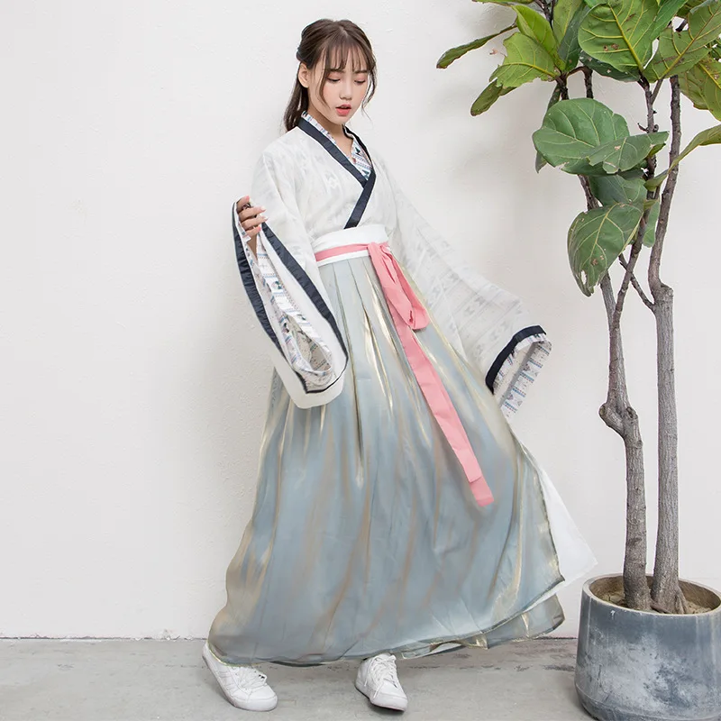 Оригинальные костюмы для косплея династии WeiJin с большими рукавами и разными