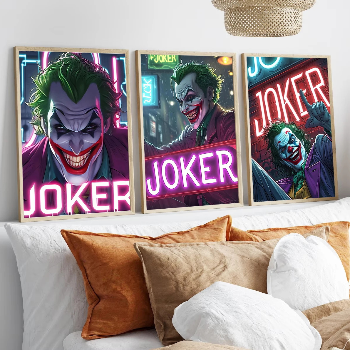 Самоклеящиеся постер с Бэтменом обои из фильма фигурки J-Joker фотографии украшения