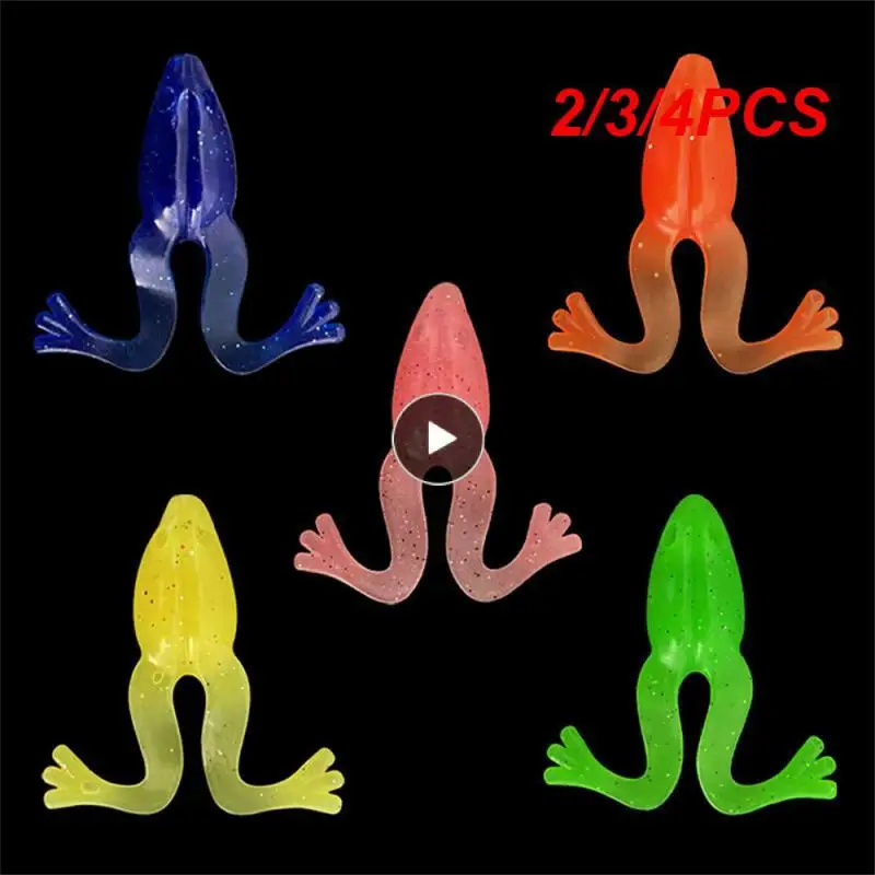 

2/3/4PCS Fishing Tackle Silicone Fake Bait Flexible High Simulation Bionic Soft Bait Freshwater Sea Fishing Artificial Swimbait