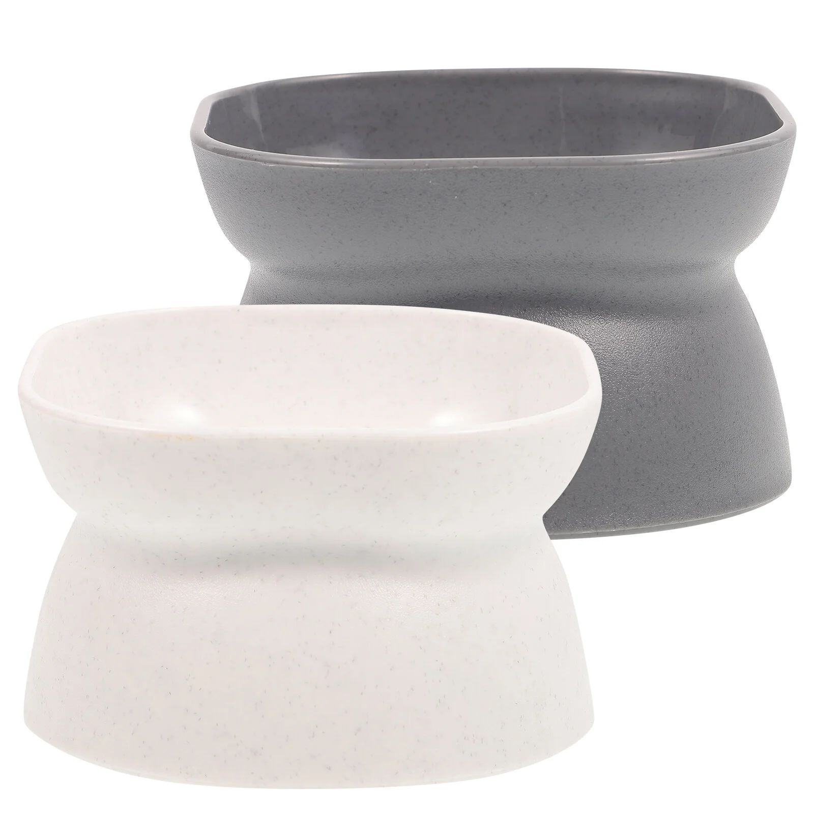 

2Pcs Cat Elevated Bowl Cat Neck Protection Bowl Ceramic Cat Food Bowls Cat Food Water Bowl