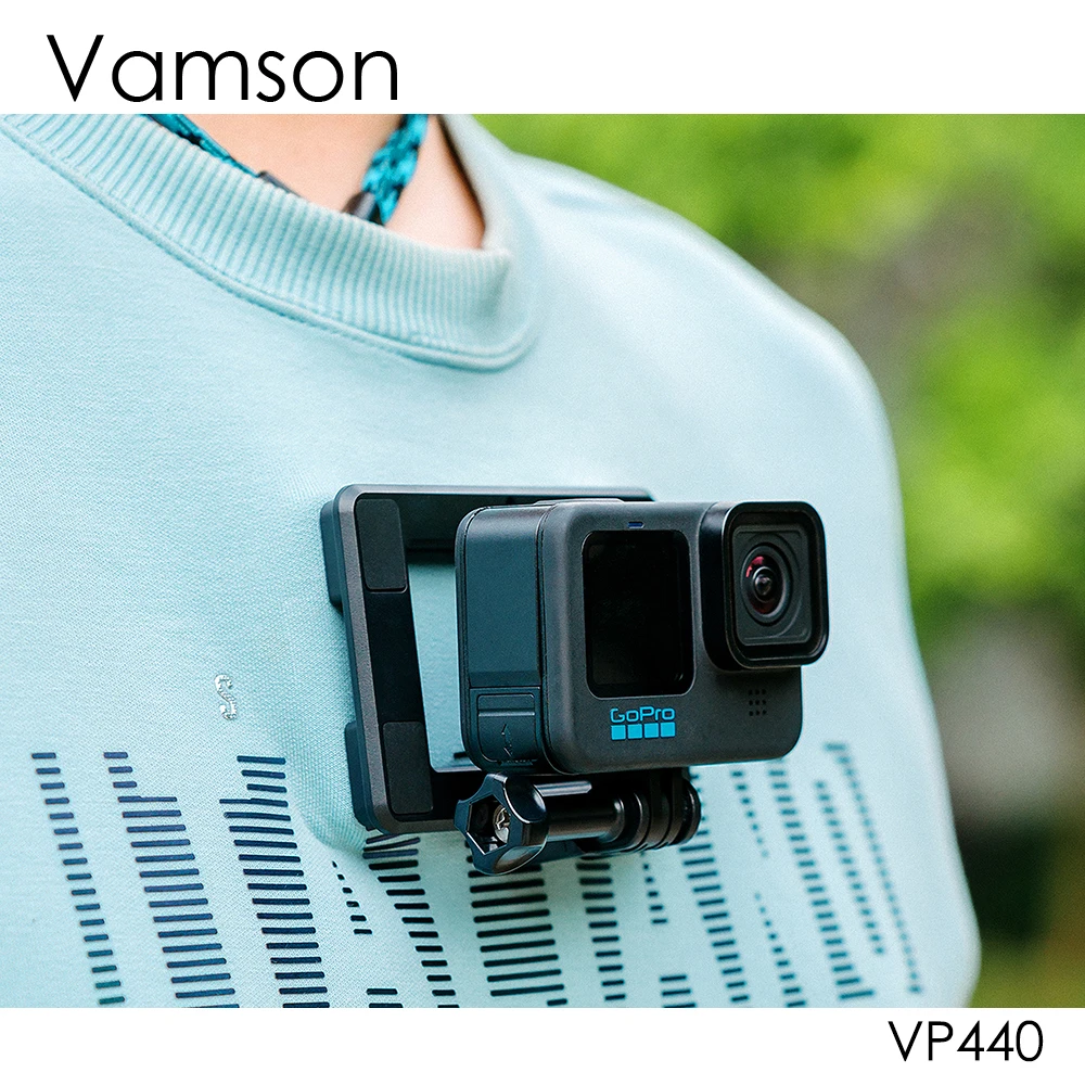 

Магнитный быстросъемный кронштейн Vamson, аксессуары для Gopro, съемный кронштейн, адаптер для GoPro Hero 10 9 8 /Insta360/DJI OSMO Action