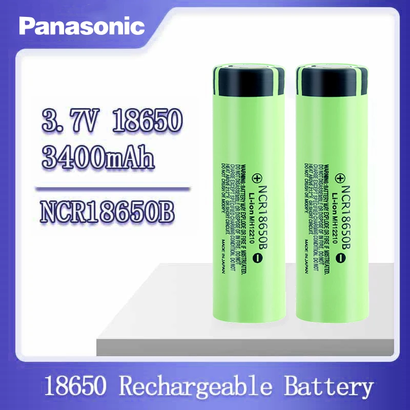 

100% Original 3.7V NCR 18650B 3400 3400mAh Rechargeable Battery Torch Power Bank (PCB)