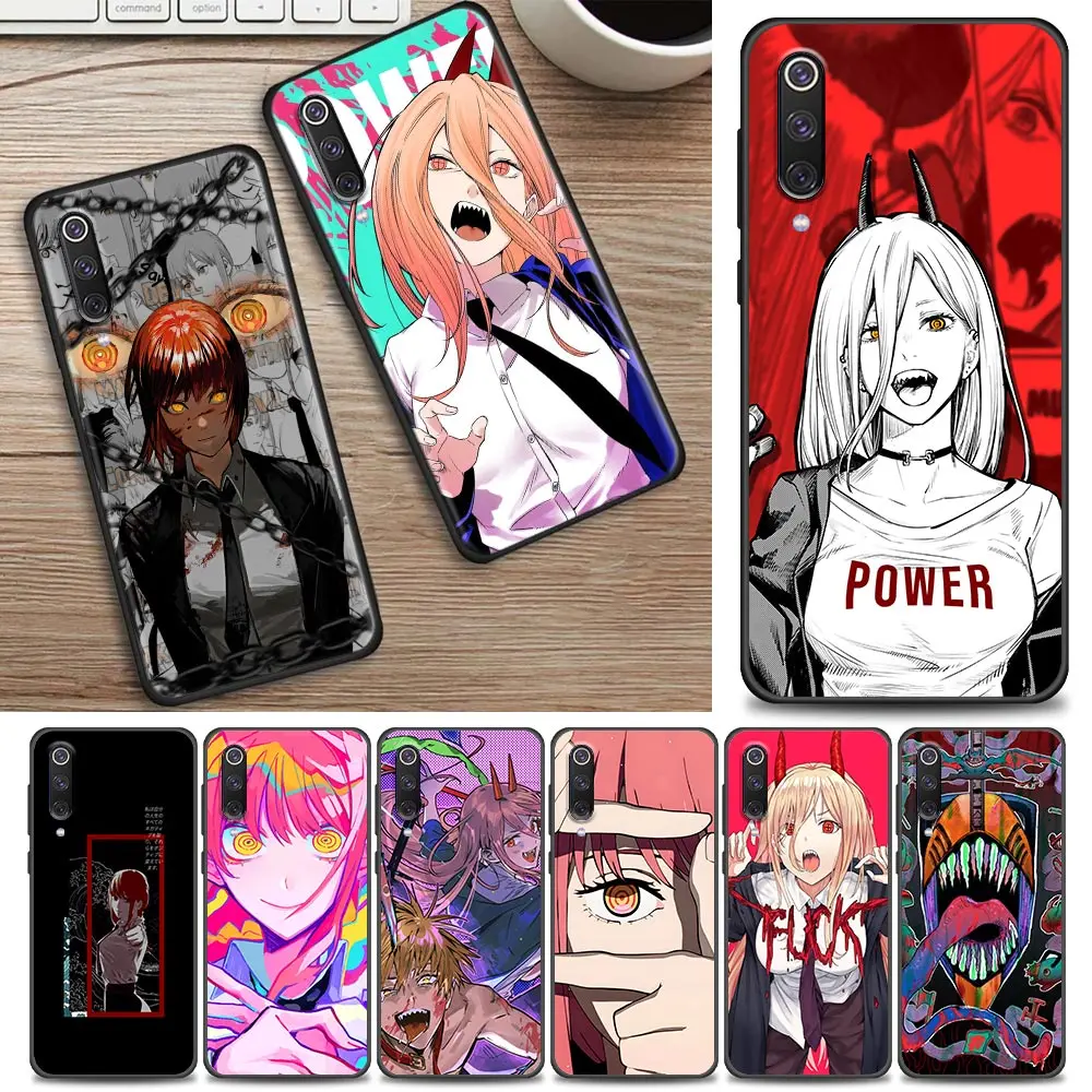 

Makima Power Chainsaw Man Anime Mi9T Pro Case For Xiaomi Mi 8 9 9T 10 Lite CC9 10T A2 9SE Cover Mi Note 10 Lite Cases Soft Funda