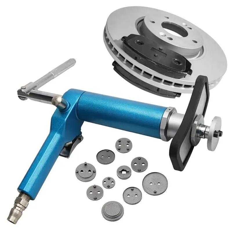 

Pneumatic Brake Caliper Multifunctional Pneumatic Brake Caliper Rewind Tool 11 Pcs/18 Pcs Brake Replacement Reset Wind Back Tool
