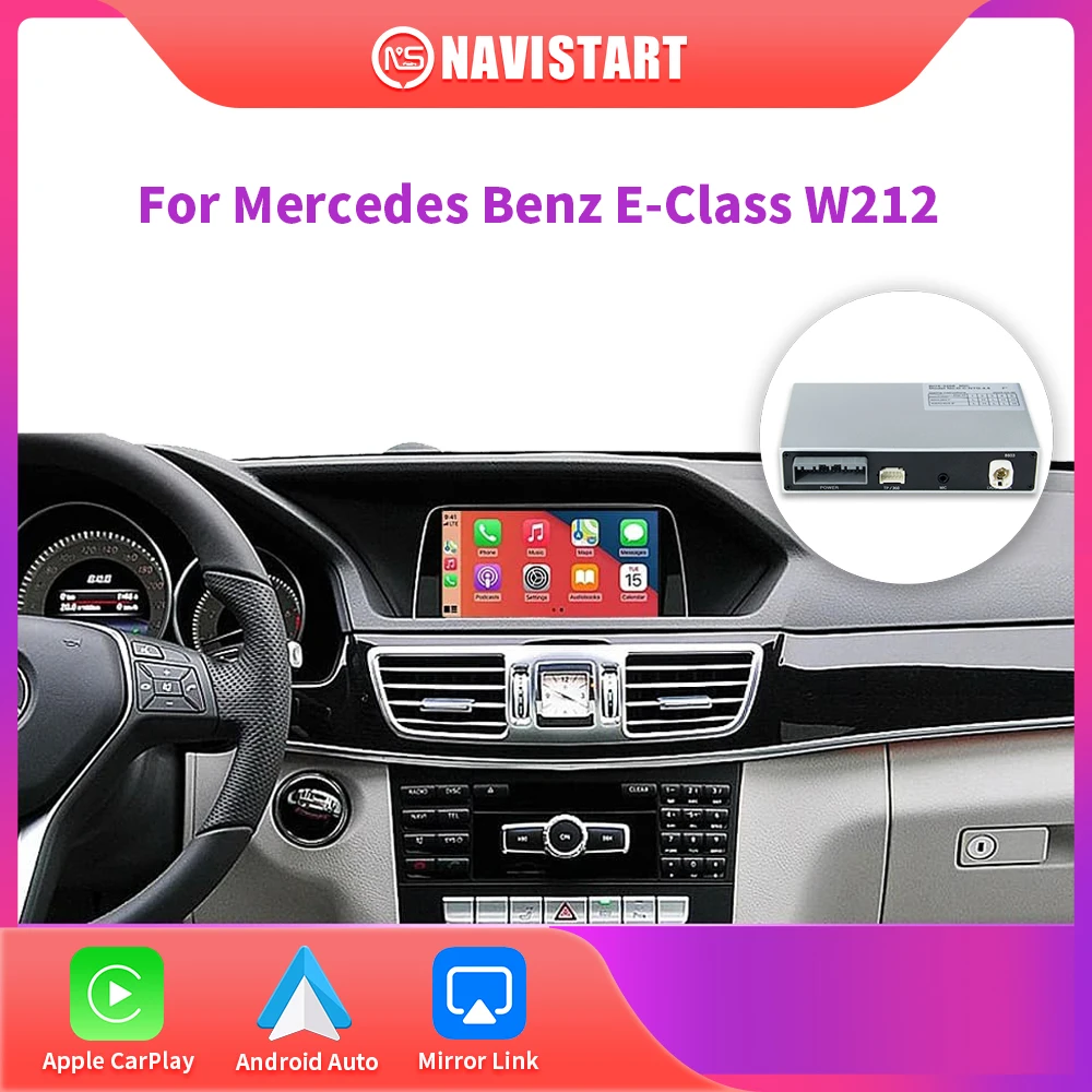 

NAVISTART беспроводной CarPlay для Mercedes Benz E-Class W212 E Coupe C207 2012-2016 Android автоматический модуль видео интерфейс зеркальная ссылка
