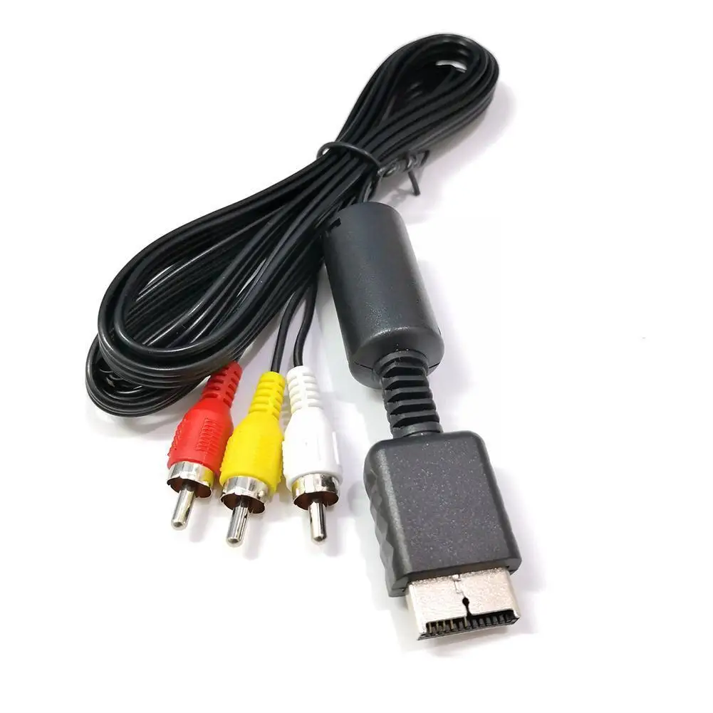 Multi Component Games Audio Video AV Cable to RCA for SONY PS2 PS3 PlayStation SYSTEM Cable Console TV Game Computer Access H8E9