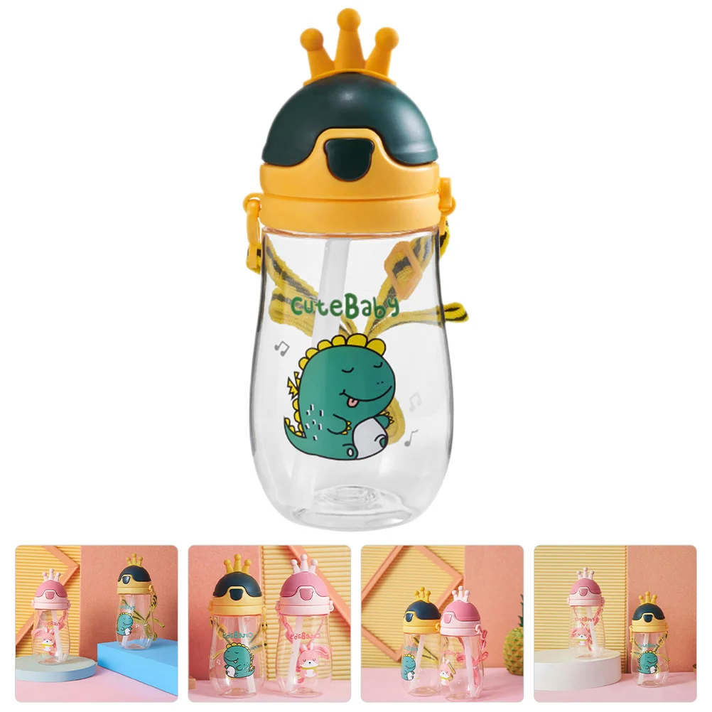 

Кружка Crown Sippy, милая бутылка для воды, детские бутылки для воды, соломенная бутылка с ремешком для путешествий, школы