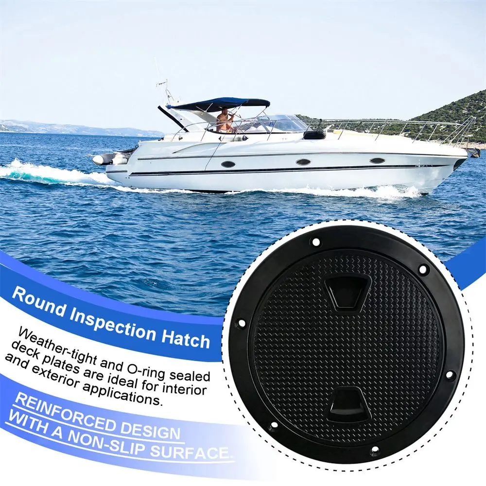 

Cruise Ship Non-slip 6 Inch Access Hatch White Boat Marine Deck Cover Lid Sailing Inspection