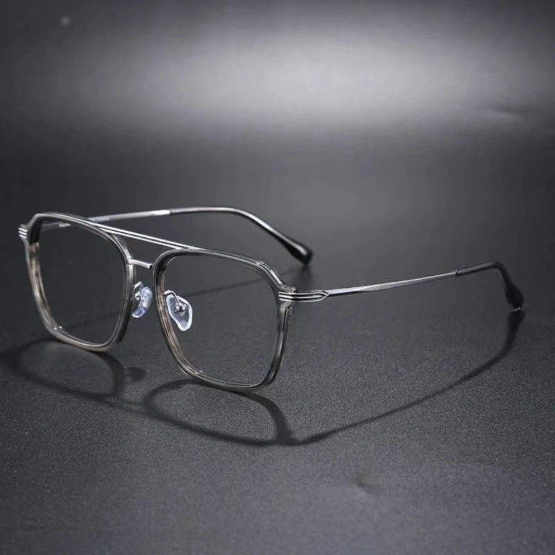 

Tatinium Big Square Eyewear Frames Men Fashion Designer 2023 Classic Style Matched With Myopia Lenses