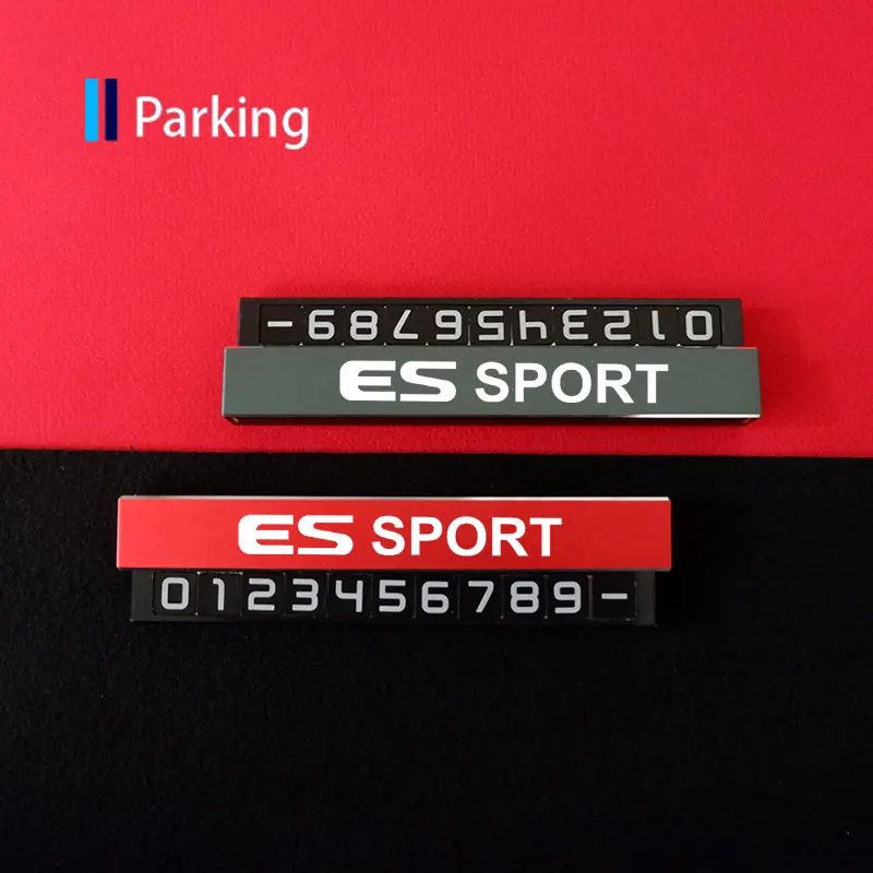 

Alloy Hidden Parking Card For Lexus ES Sport Car Phone Number Card For LEXUS RX300 RX330 RX350 IS250 LX570 Is200 Is300 Ls400