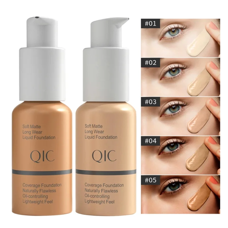 

Liquid Foundation Makeup Skin Evolution Oil-Control Face Make Up Concealer Brighten Highlighter Bronzer Corrector Cream