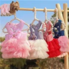 Летнее платье для собак, одежда для домашних животных, одежда для собак, свадебное платье, юбка, одежда для щенков, джинсовая одежда для домашних питомцев, платье принцессы