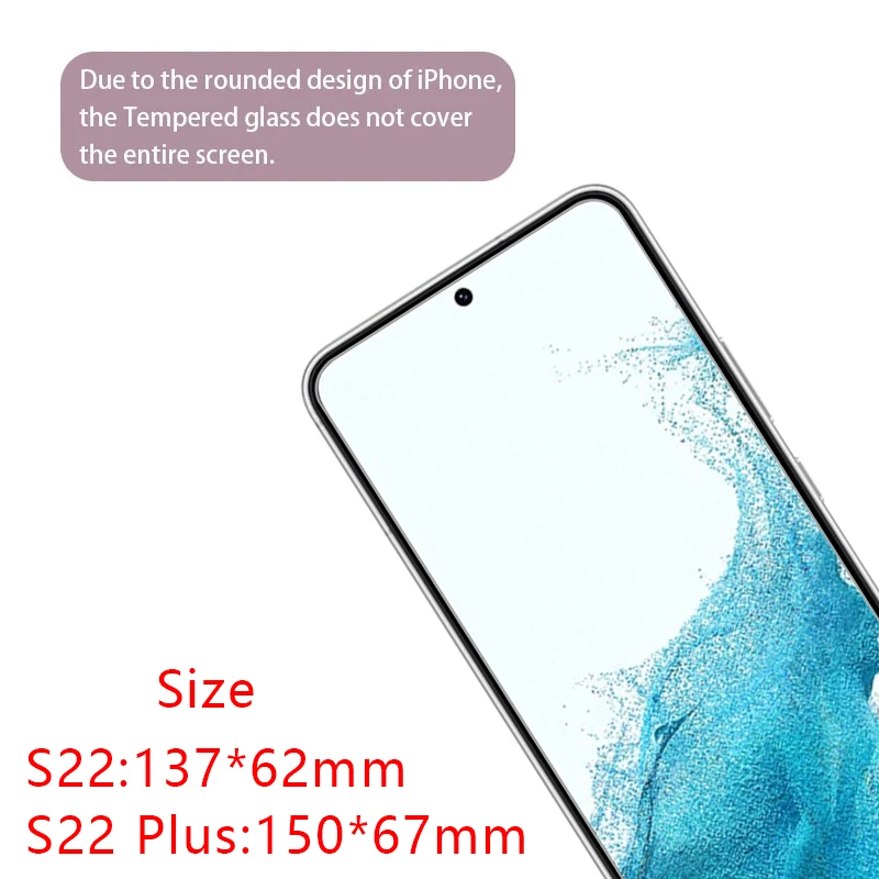 Защитное закаленное стекло для samsung galaxy s22 plus 5g Защита экрана samsungs22 s 22 s22plus пленка