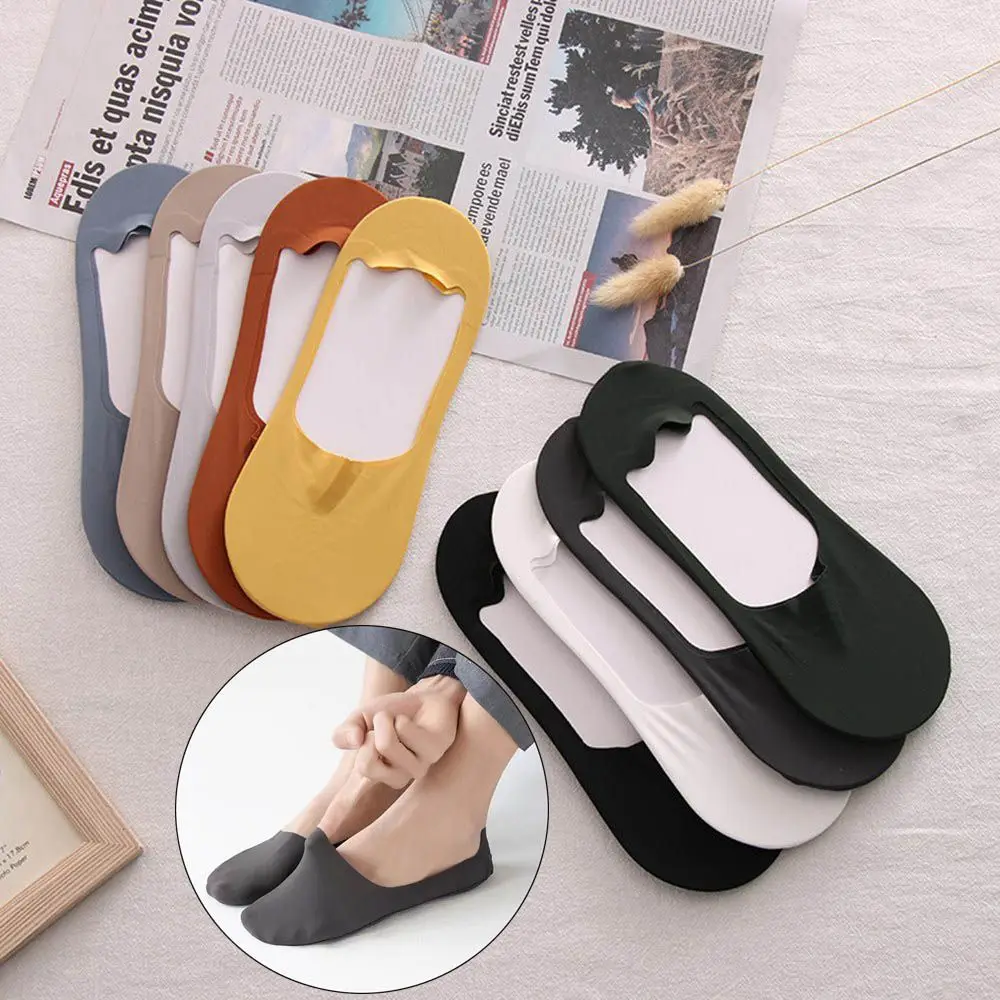 

Men Breathable Casual Non-slip Low Cut Boat Socks Cotton Ankle Hosiery