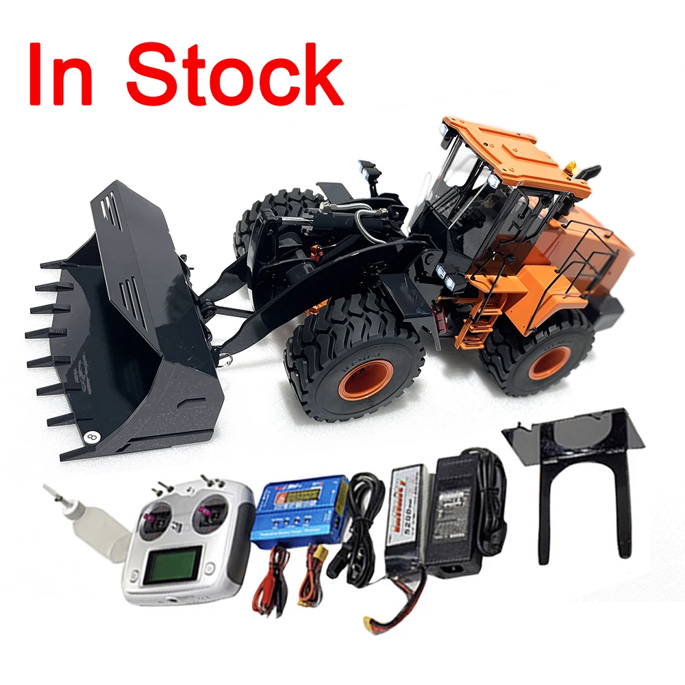 

In Stock 1/14 Metal Hydraulic Loader Model 980L RTR Edition Custom Color Orange Forklift Model Factory Outlet W470 Rc Car Toy Gi