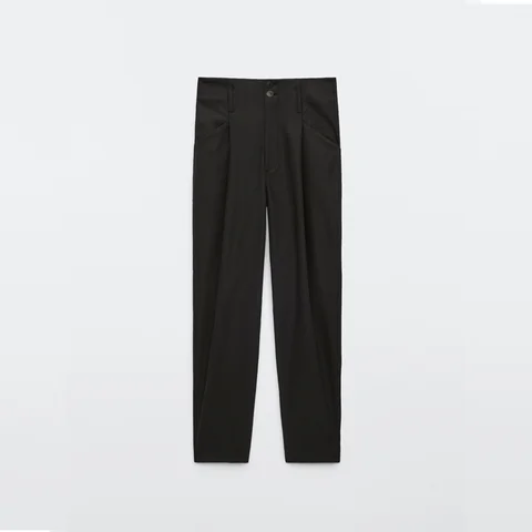 Женские брюки 2023, универсальные минималистичные женские брюки до щиколотки в базовом стиле, прямые шикарные популярные женские брюки для отдыха