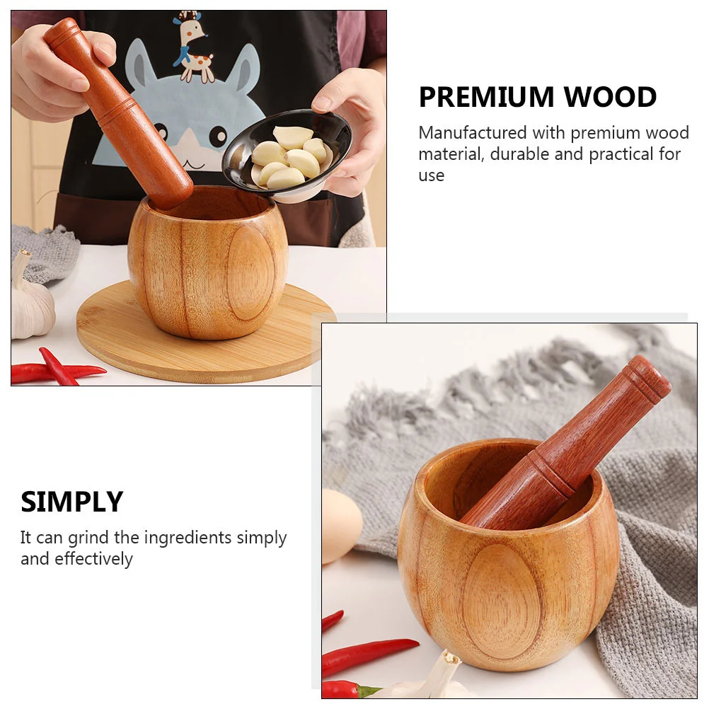 Банка для чеснока деревянная мясорубка мельница перца кухонный инструмент