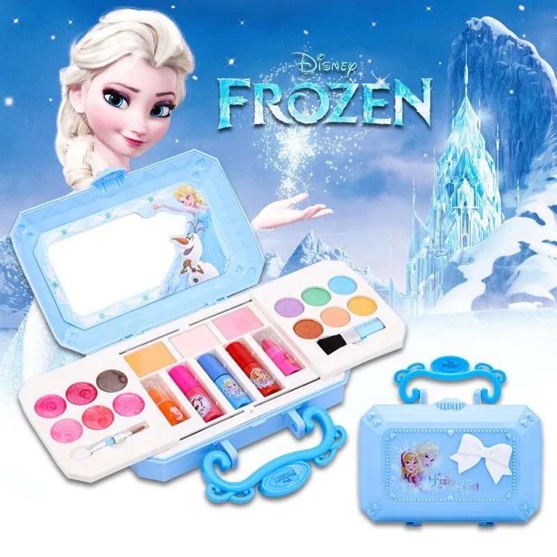 

Набор для макияжа Принцессы Disney, мультяшный лак для ногтей Анна, Эльза, Белоснежка, красивый подарок для детей на Рождество