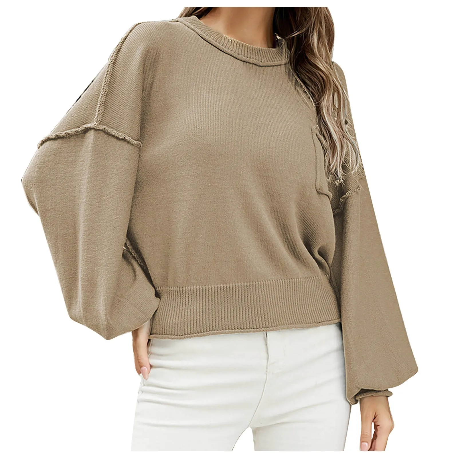 

Осенне-зимние свитера, женские пуловеры, повседневный однотонный элегантный базовый вязаный женский свитер, женская одежда, топы