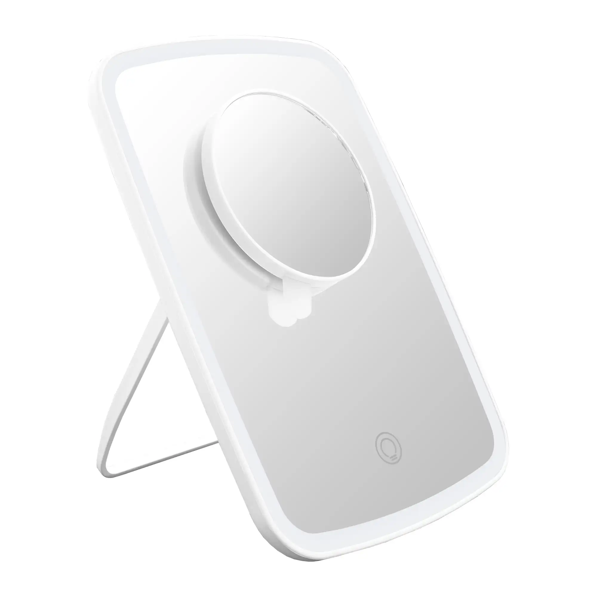 

Lighted Tablet Style Makeup Mirror with 5x Magnification, White