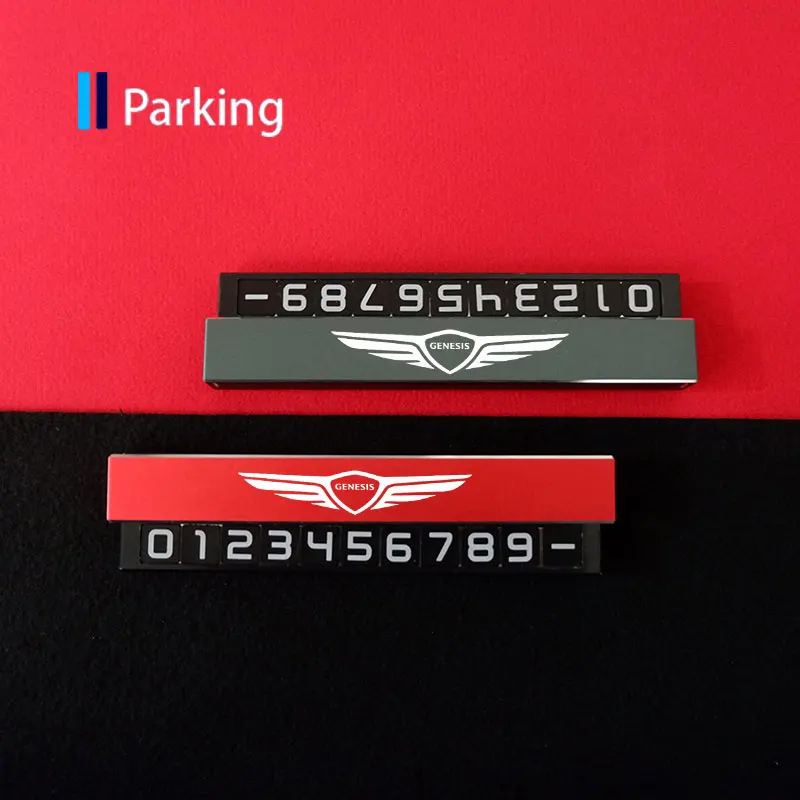 

Hidden Car Styling Parking Number Card For Hyundai Genesis Stop Card For Hyundai Coupe G70 G80 G90 GV80 GV90 GV70 N Line I30 40