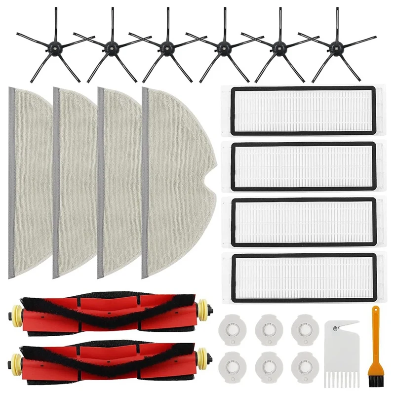 

For Xiaomi Roborock S6 Pure, S6, E4, S4 Max, S6 Maxv, S5, S5 Max, S4, E20 E25 E35 S50 Main Side Brush Filter Mops Parts