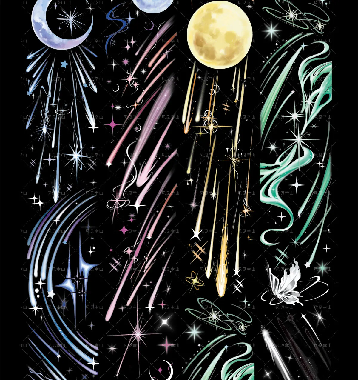 Xinglin Pet Универсальная базовая лента Свежая Журнал Коллаж