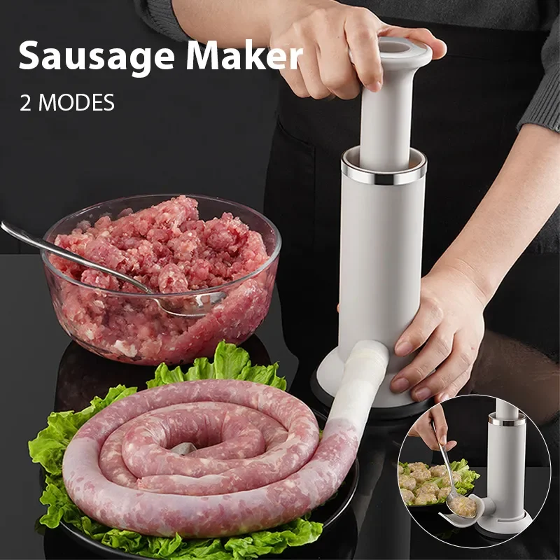 

Characters: Homemade Dual Use Manual Meatball Maker Stuffer Stufer Sausage Machine Tool Filler for Kitchen 156 Characters: Home