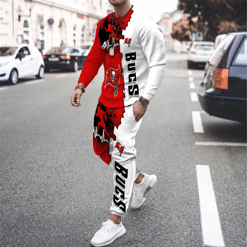 

Fashion Men's Retro T-shirt Long Sleeve Suit Sweatshirt Crew Neck 3d Printing Rugby Pattern T-shirt Long Sleeve Men's Clothing