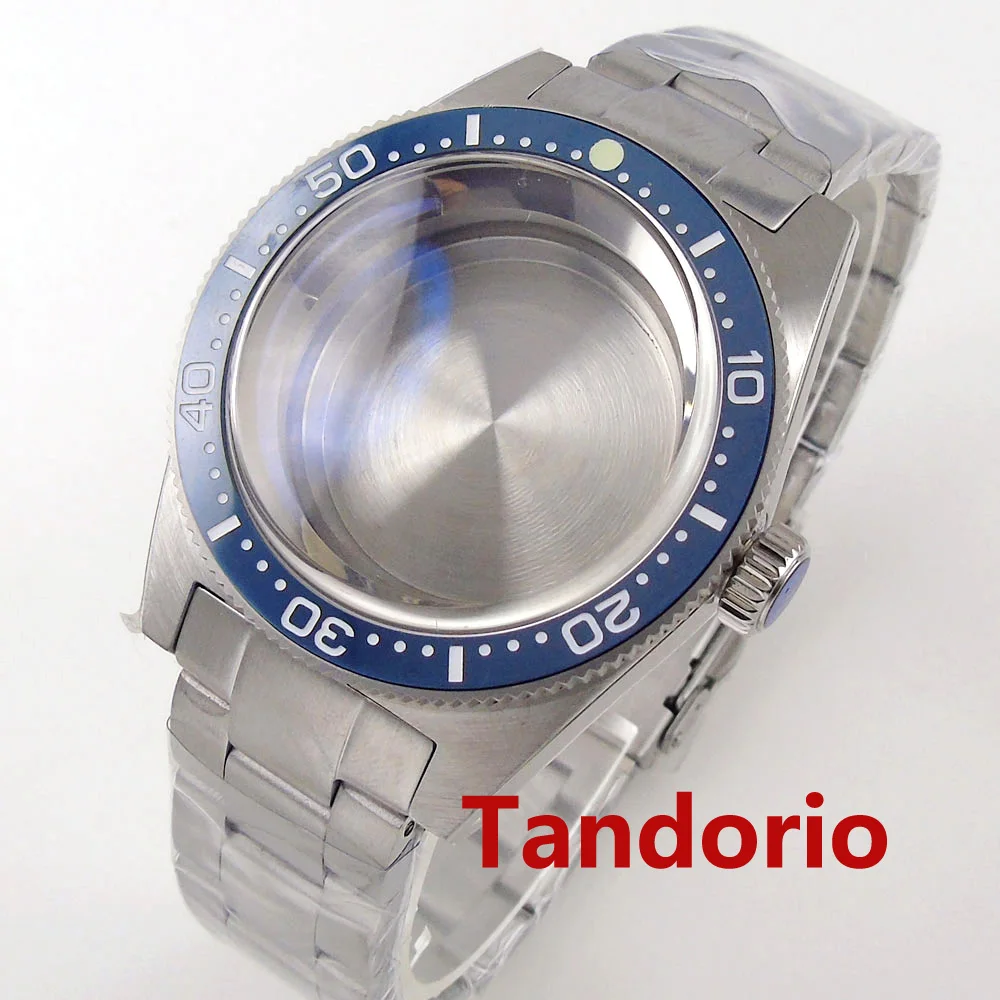 

Тандорио, 41 мм, 300 м, автомобильные часы для дайвинга, зеркальное стекло с купольным сапфиром, подходит для NH35A, NH36A, PT5000, ETA 2824, PT5000, 120, Керамическая рамка с кликом