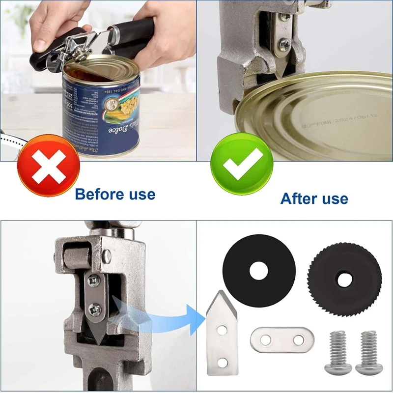 Набор запасных частей для коммерческого консервного ножа-нож/лезвие и шестерня