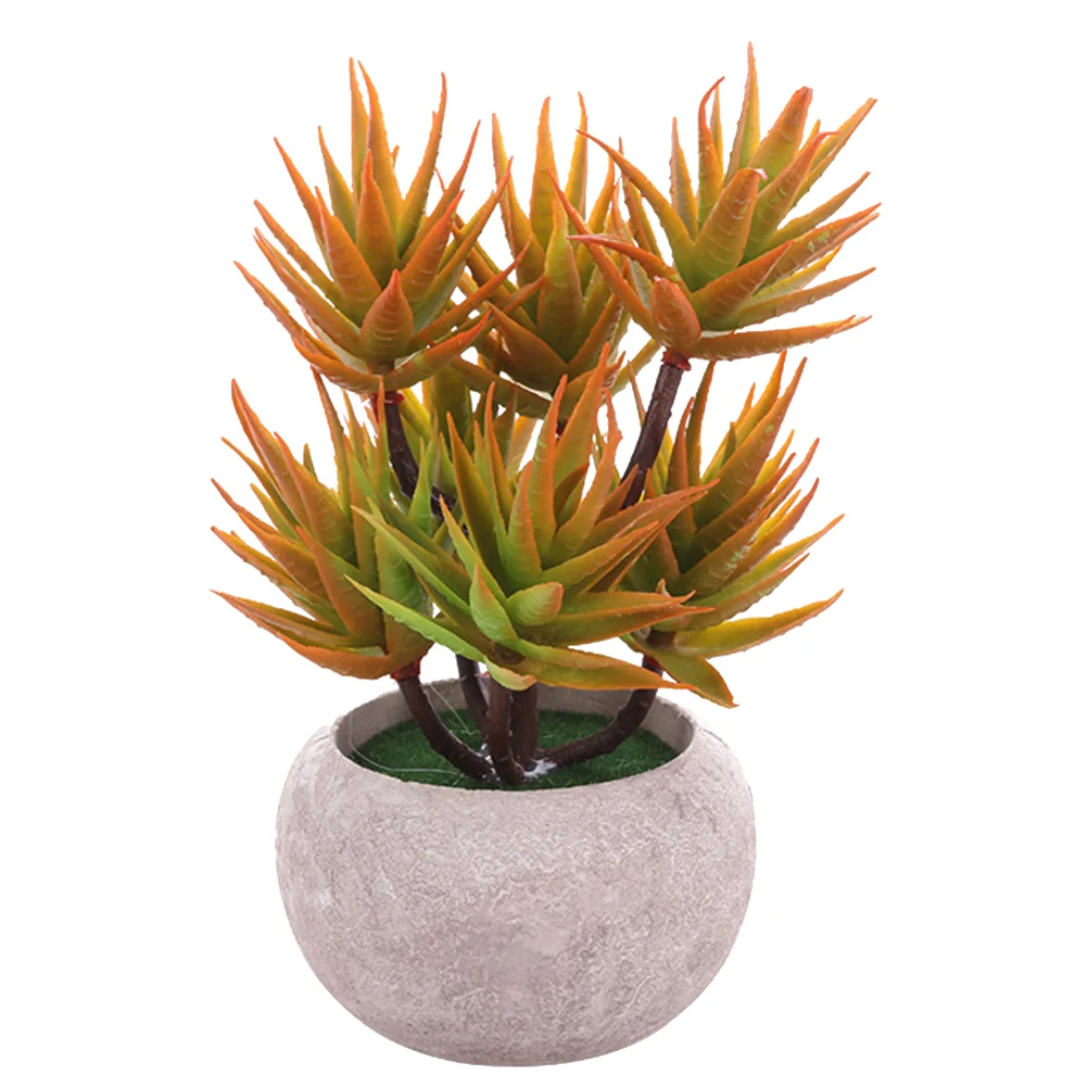 

Simulation Green Pot Artificial Desktop Bonsai Office