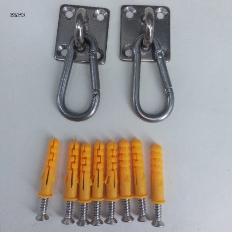 

2 комплекта подвесных потолочных настенных U-образных крючков из нержавеющей стали, сверхпрочный многофункциональный гамак, металлическая ...