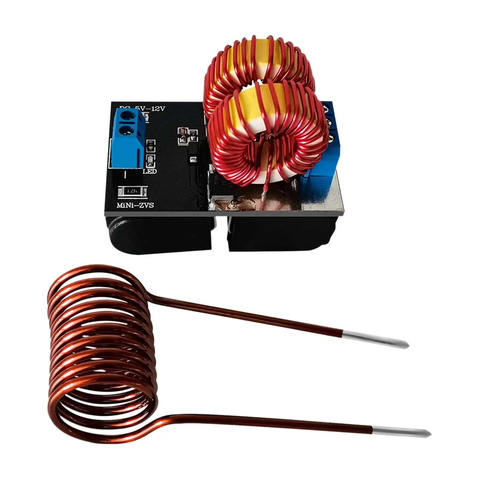 

Mini ZVS Induction Heating Board 5-12V Durable with Coil Power Supply Induction Heating Machine Module Low Voltage Heat Tool