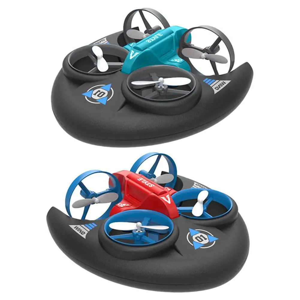 3-in-1 Remote Control Quadcopter 4-channel Sea Land Air Drone Rechargeable Waterproof Remote Control Aircraft