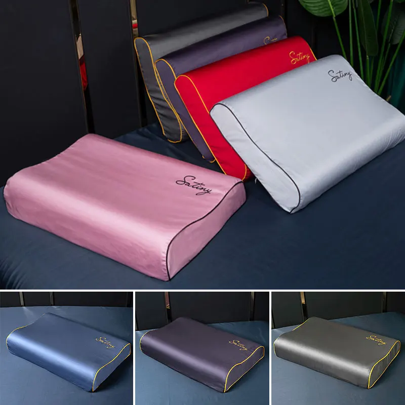 

30x50cm/40x60cm Cotton Latex Pillowcase Latex Pillowcase For Home Bedroom Sleeping Memory Foam Pillow Cases Pillow Cover New