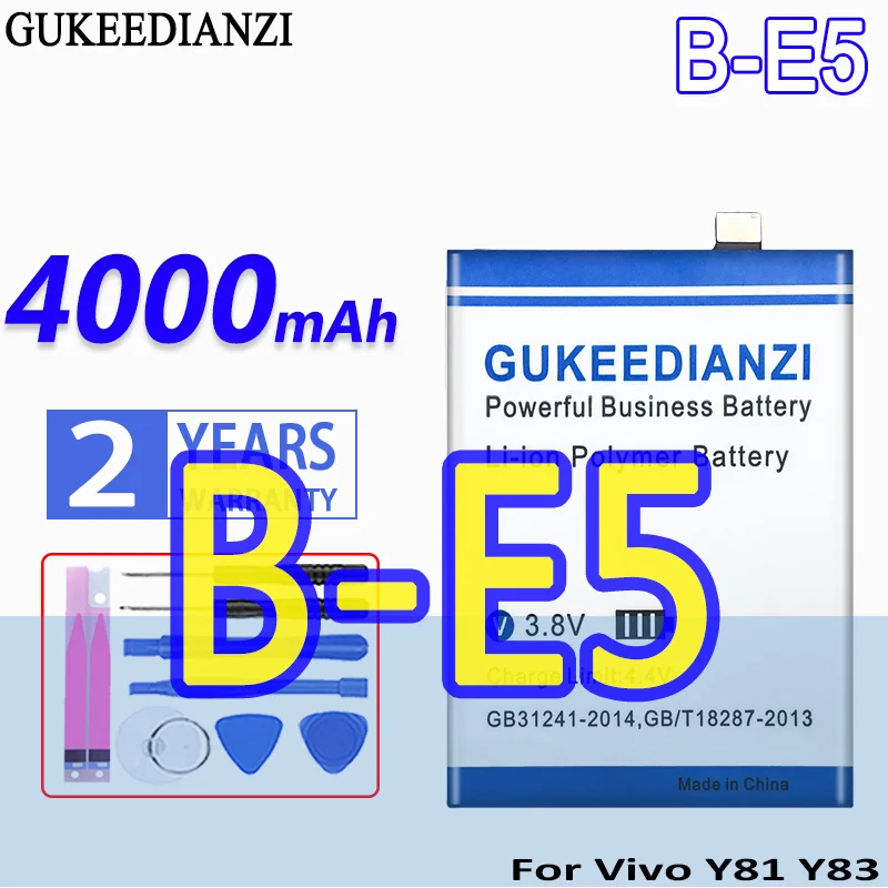 Аккумулятор большой емкости аккумулятор GUKEEDIANZI 4000 мАч для Vivo 1802 1808 Y81S Y83A Y1732T V1732A Y83A Y81 Y83