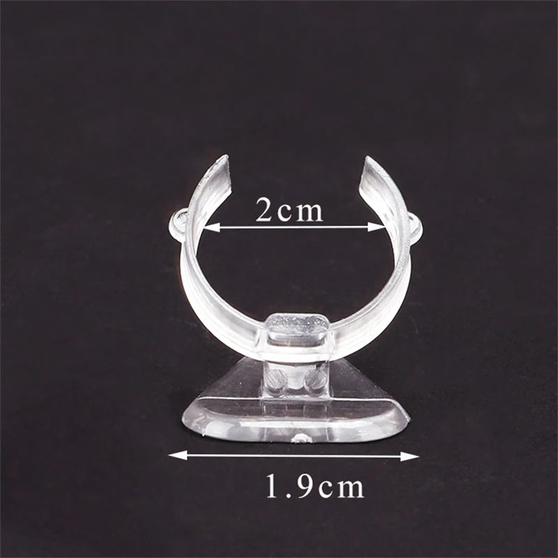 TONVIC Wholesale Plastic Clear View Ring Display Stand Holder Organizer Ring Case Jewellery