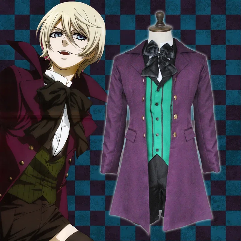 Костюм для косплея черного Батлера из аниме Kuroshitsuji Alois Trancy полный комплект