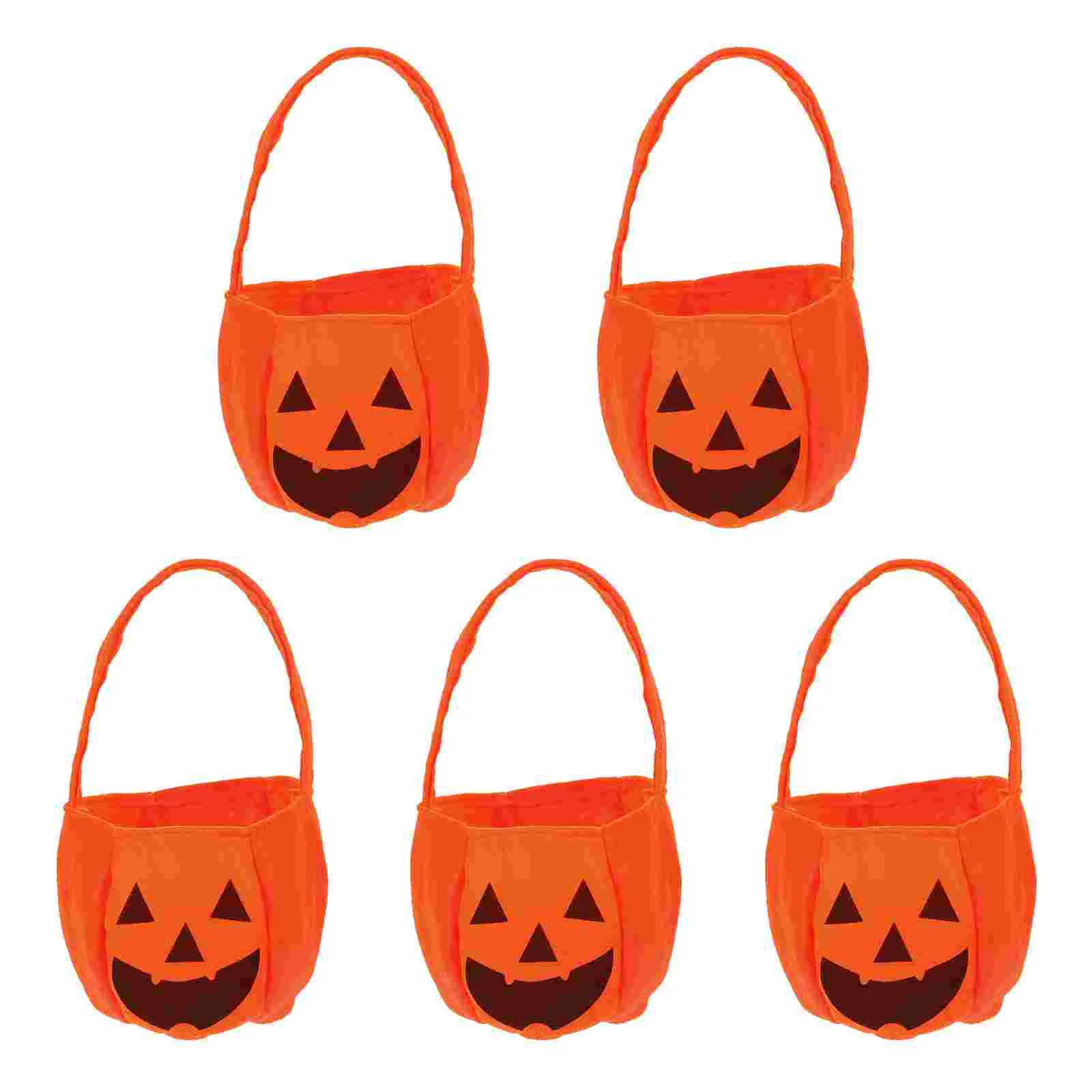 5 шт. корзина с тыквой и подачами ведра корзины сумки для конфет подарок на