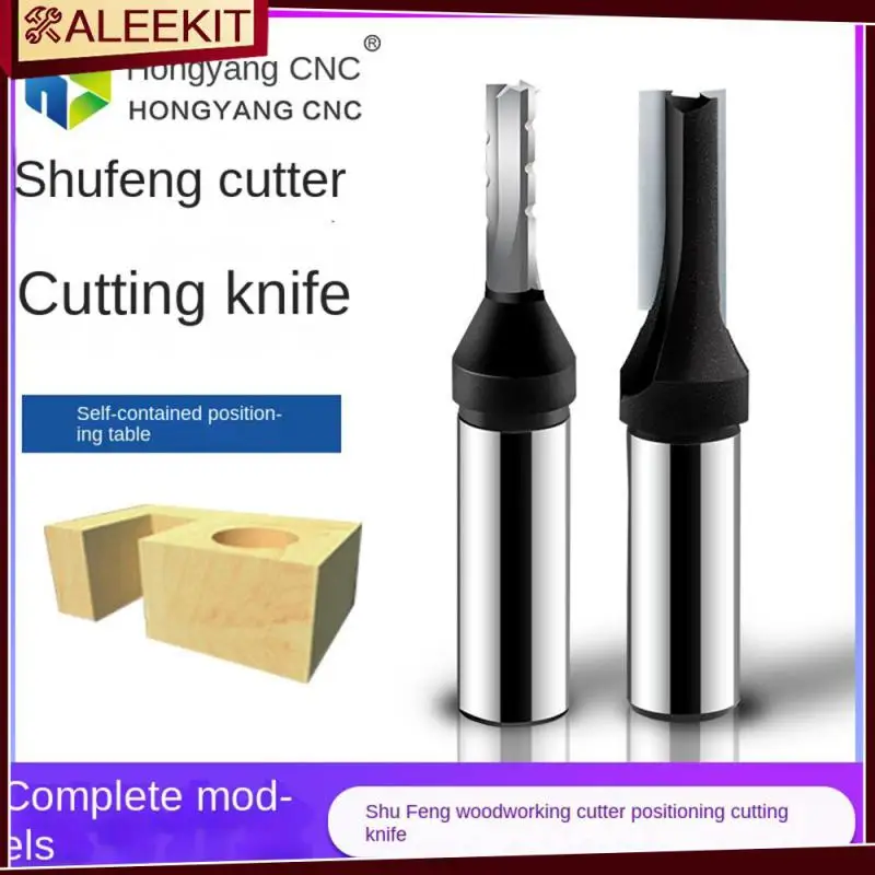

With Chisel Blade Tenon Cutter Positioning Cutting Tool Tungsten Steel For Woodworking 6/8mm Shank Milling Cutter Straight